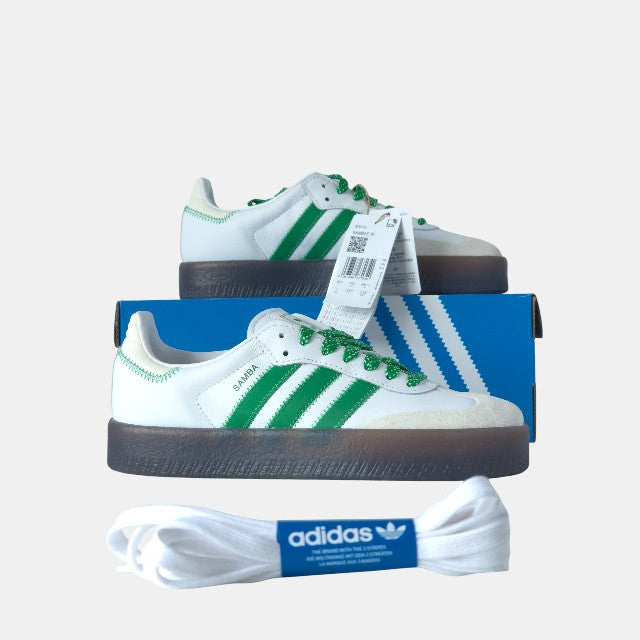 Adidas Sambae W - White Green Gum | Plataforma