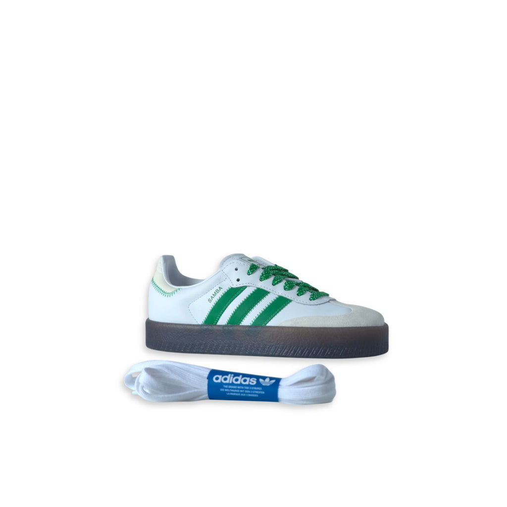 Adidas Sambae W cordones extra verdes incluidos IE9105