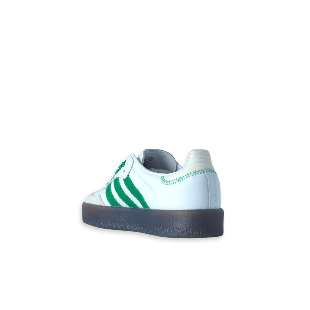 Adidas Sambae W detalle talón verde bordado