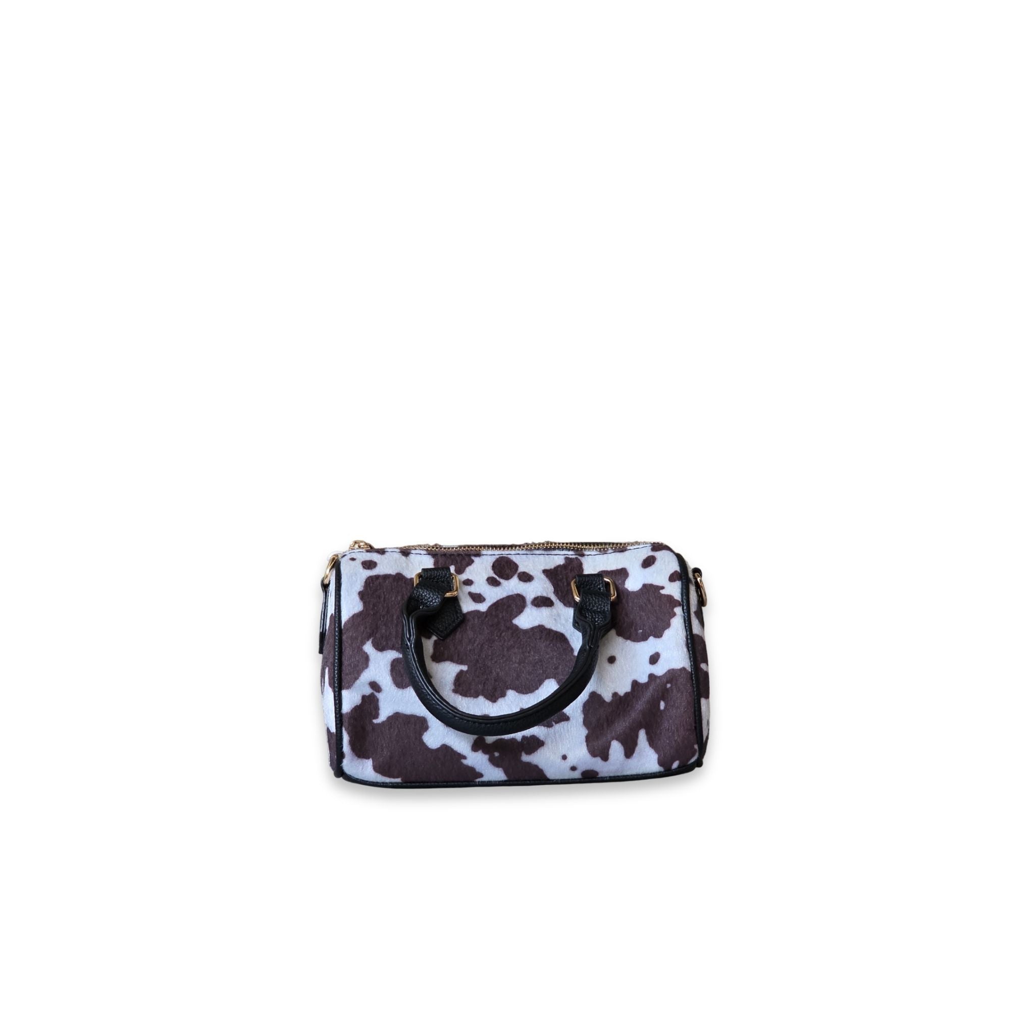 Bolso Boston Bowling Abag estampado Cow Print - Vista frontal completa