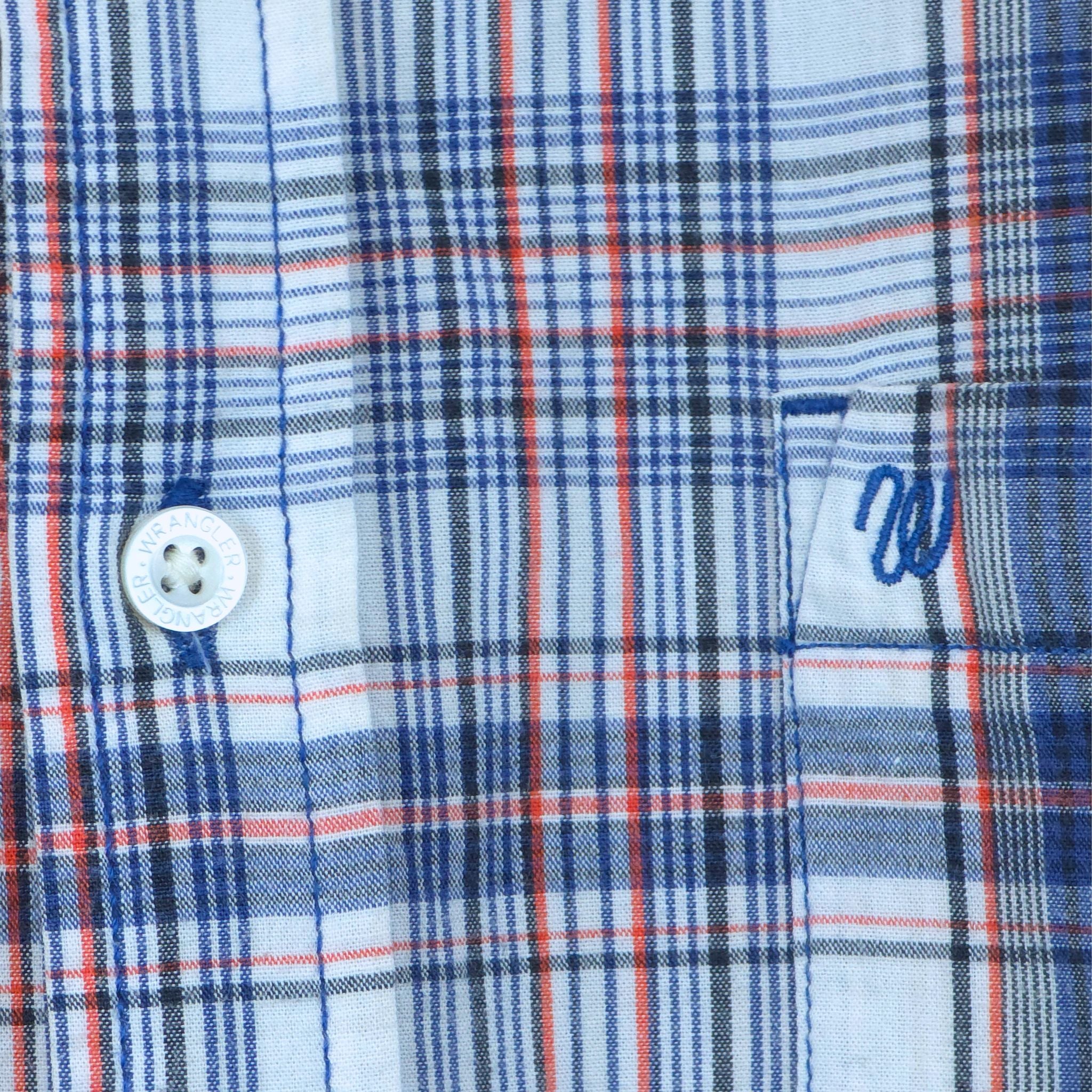 Botones grabados con logo Wrangler camisa vintage