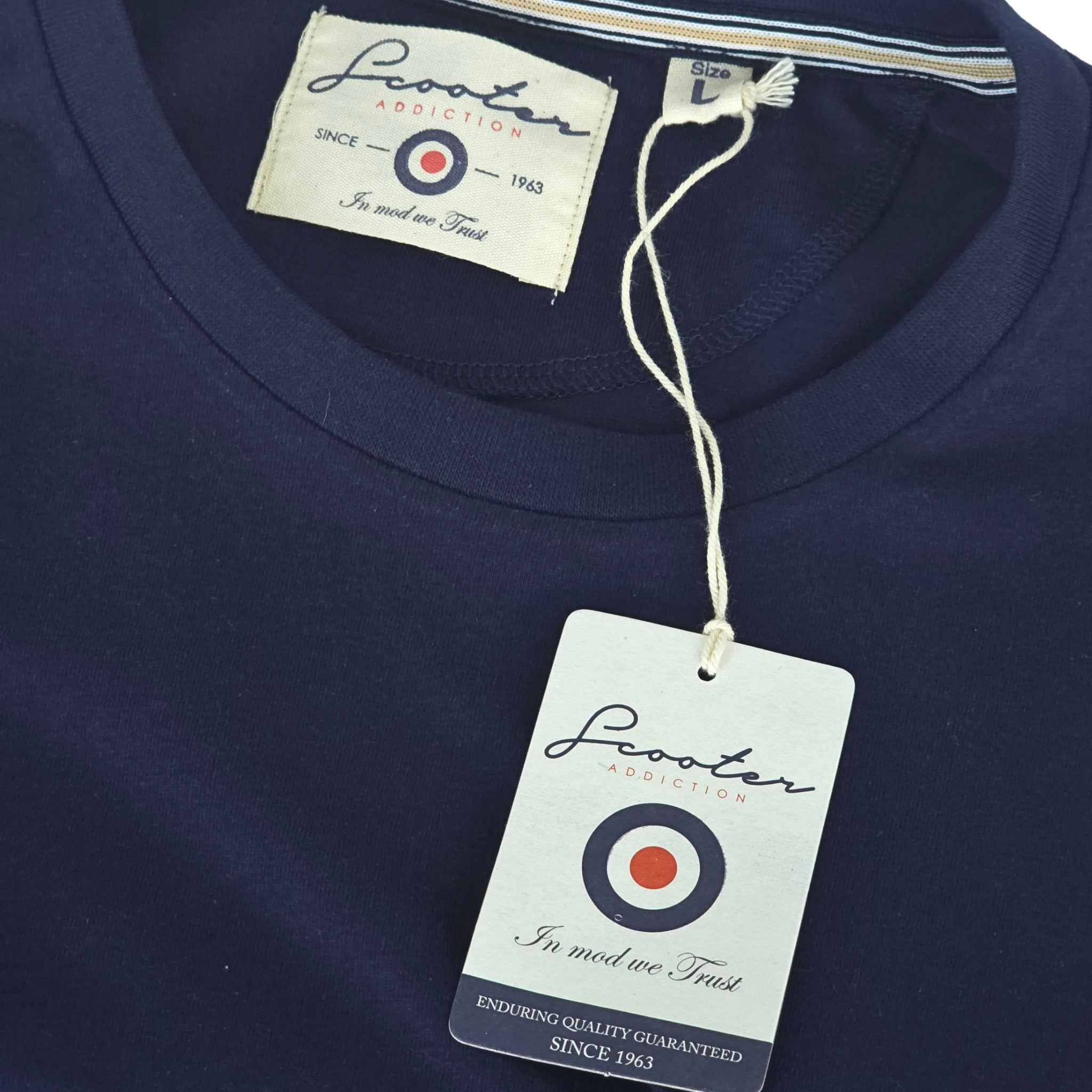 Etiqueta interior camiseta Scooter Addiction - 100% algodón peinado Coolweb Spain