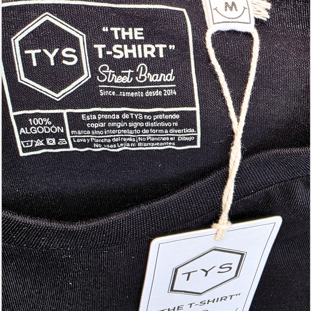 Camiseta oversize negra BMW M3 E30 The Boxy TYS – Etiqueta cuello algodón
