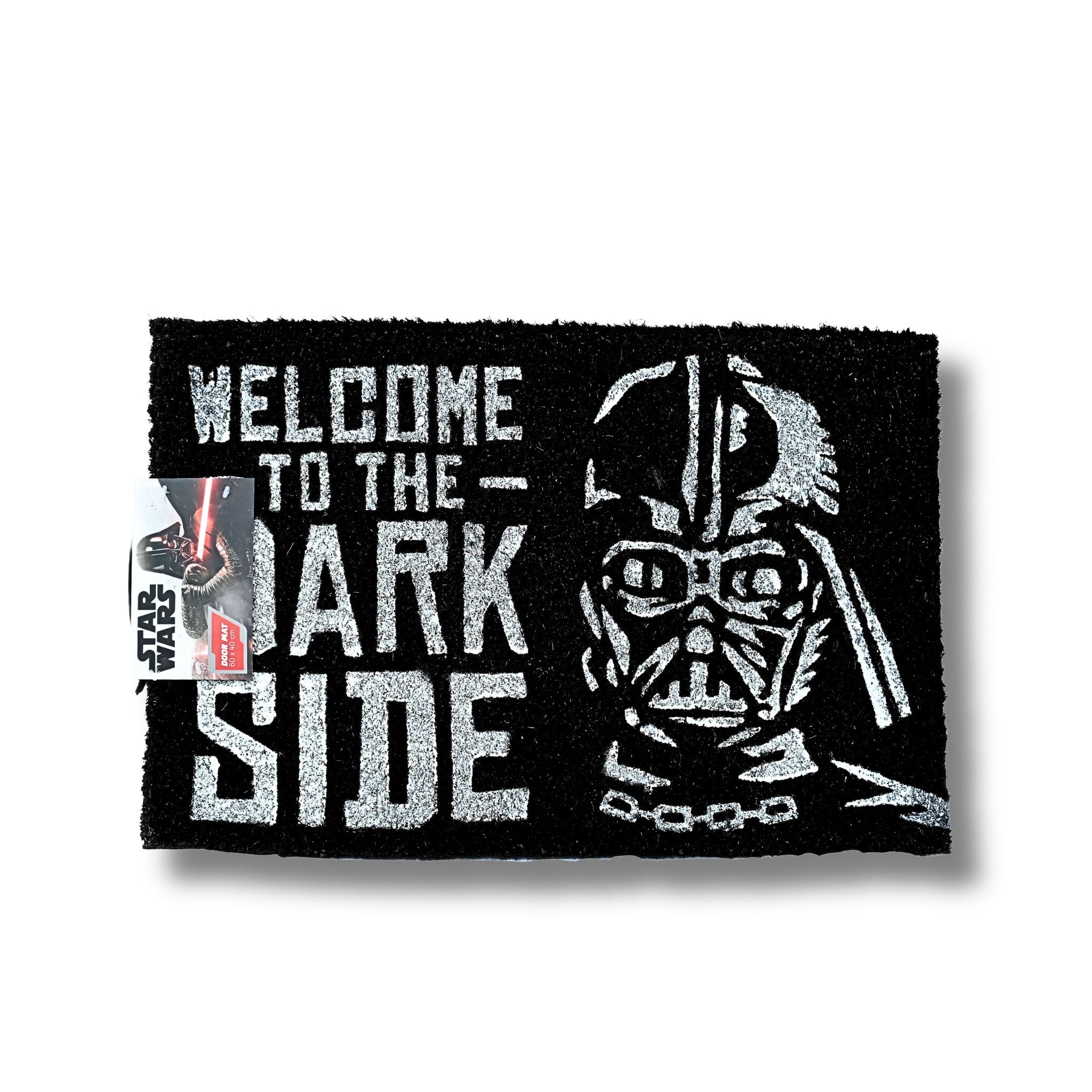 Felpudo oficial Star Wars Darth Vader Welcome to the Dark Side con etiqueta original de Grupo Erik
