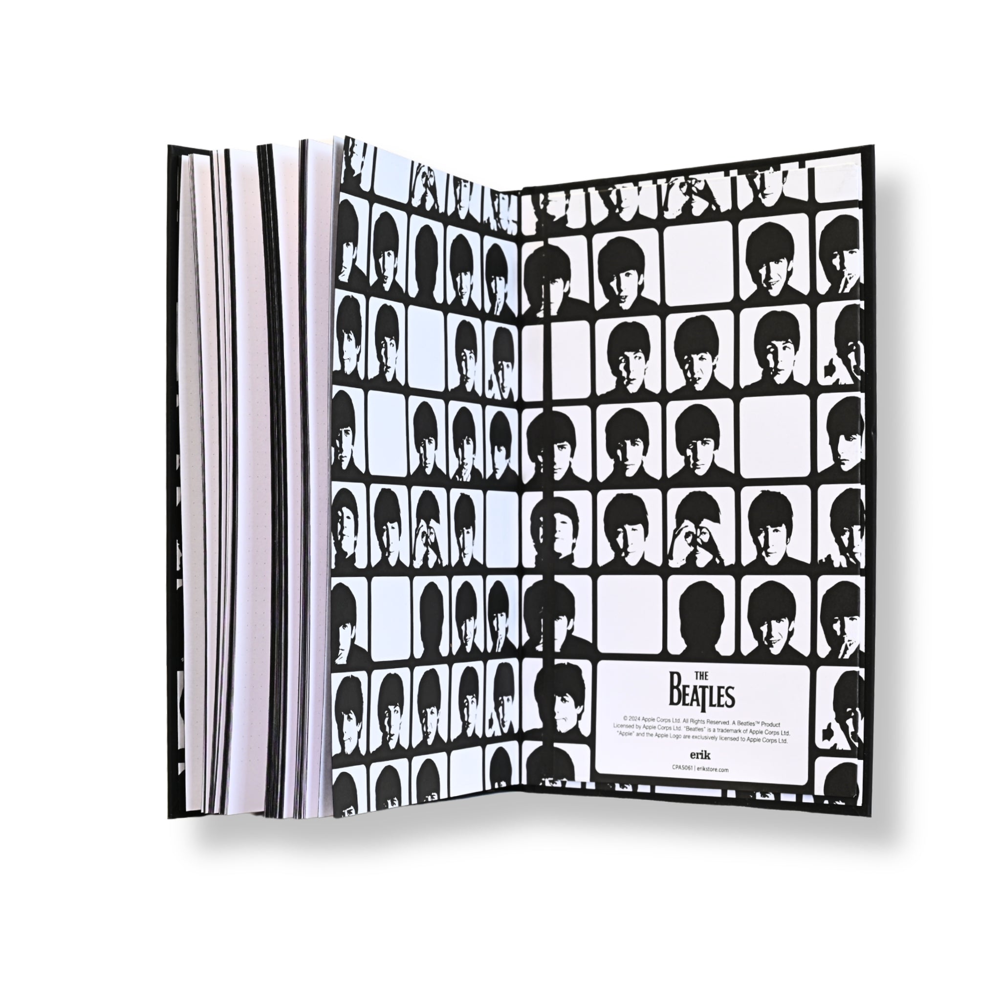 Libreta Premium A5 The Beatles A Hard Day's Night - Guardas interiores con mosaico fotográfico

