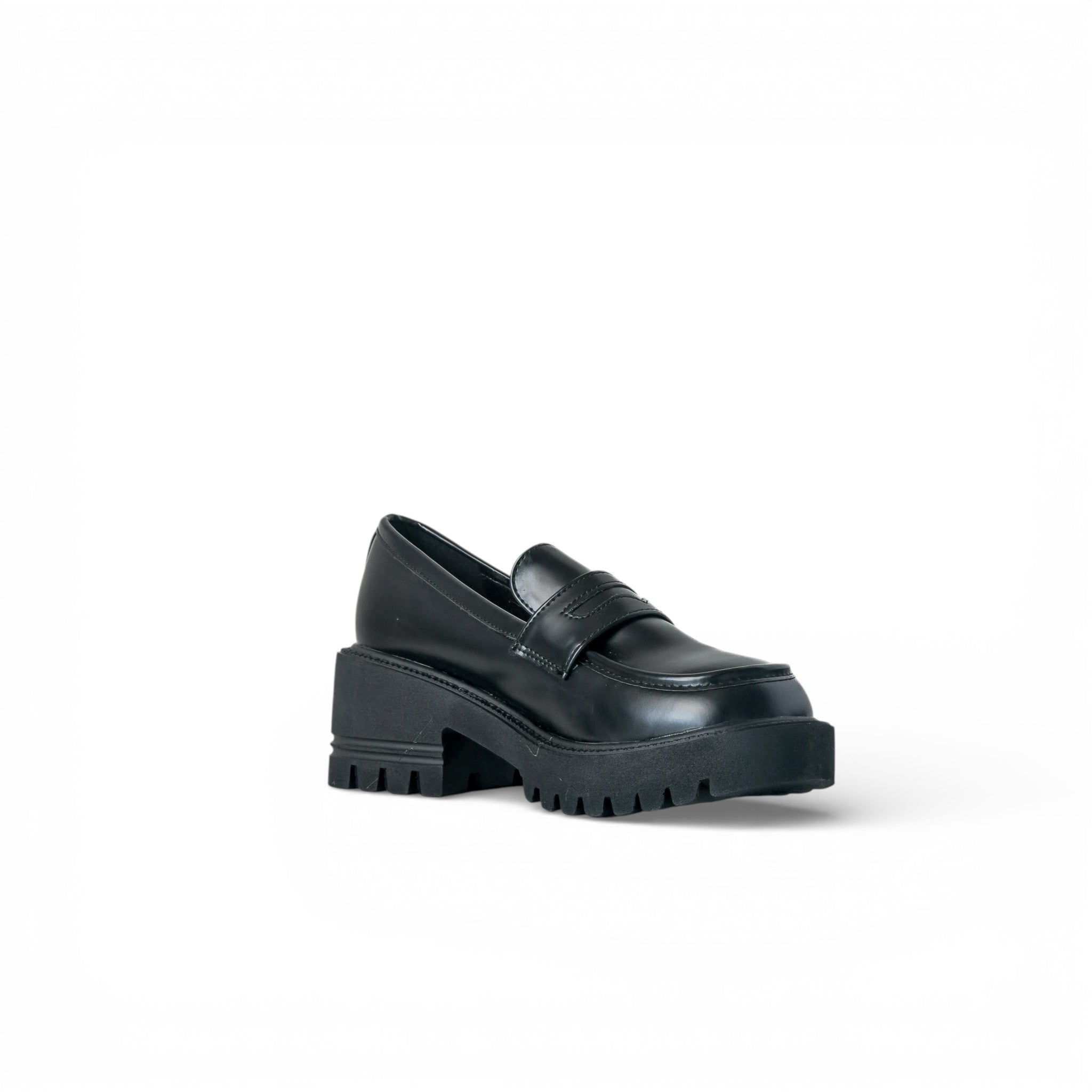 Mocasines negros Zapaelx - detalle cara interior y forro
