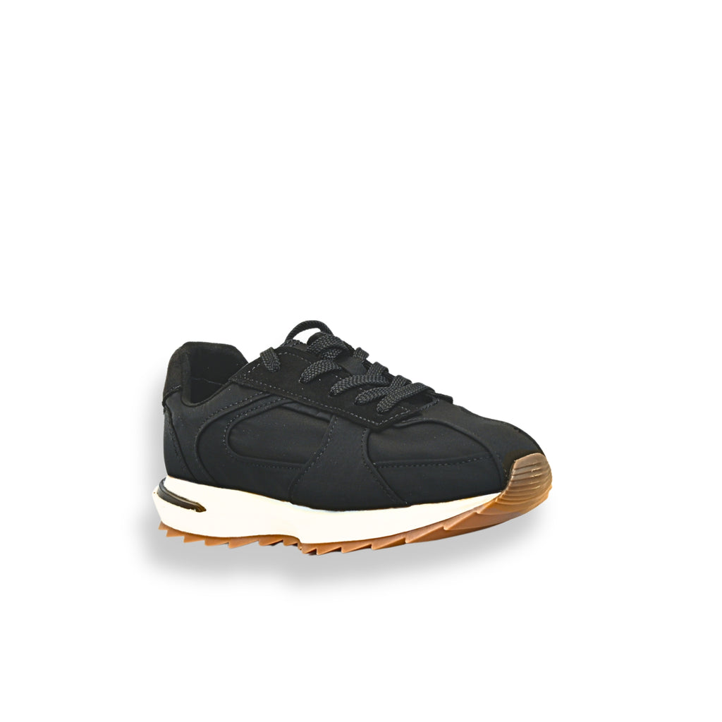 Sneakers urbanas Corina negro – ángulo tres cuartos perfil
