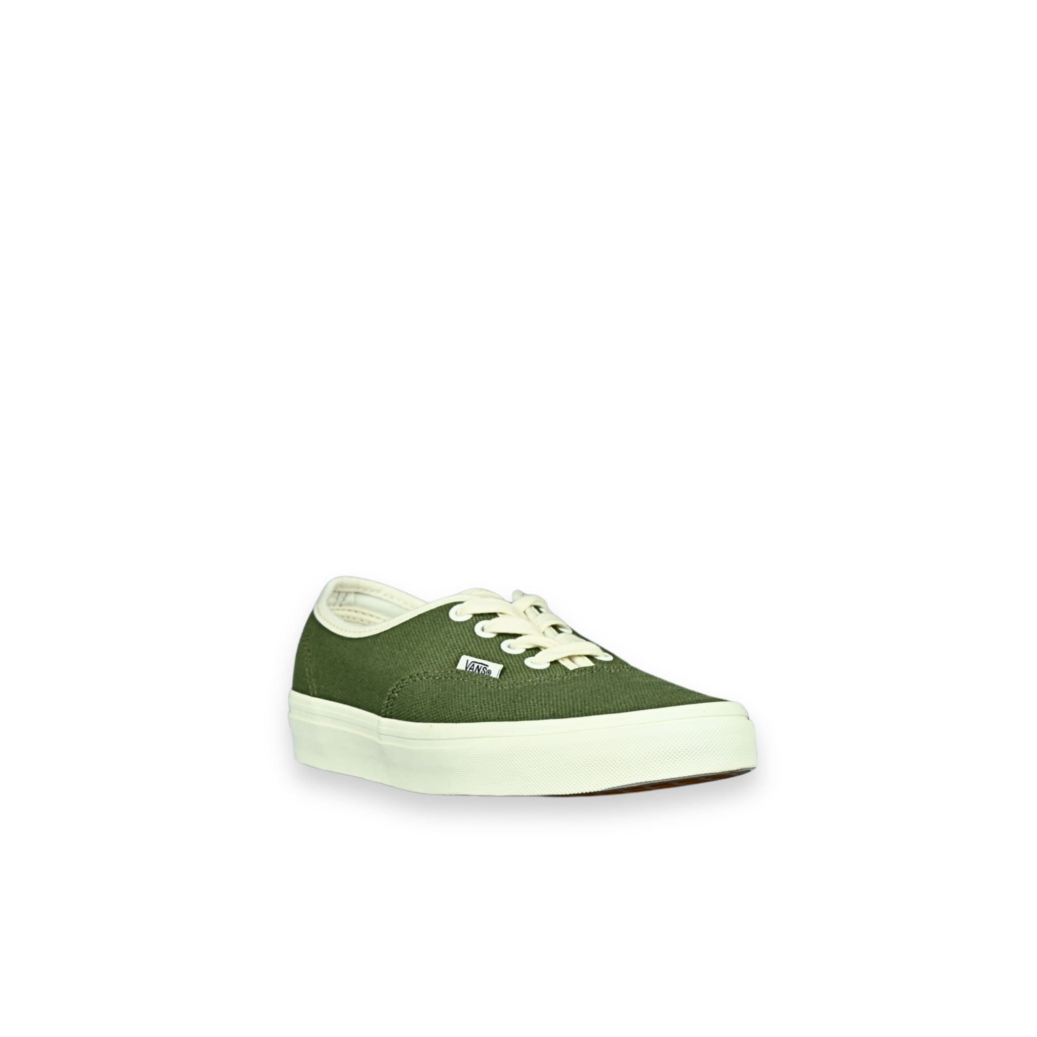 Zapatillas Vans Authentic verde oliva unisex - vista 3/4 frontal ángulo
