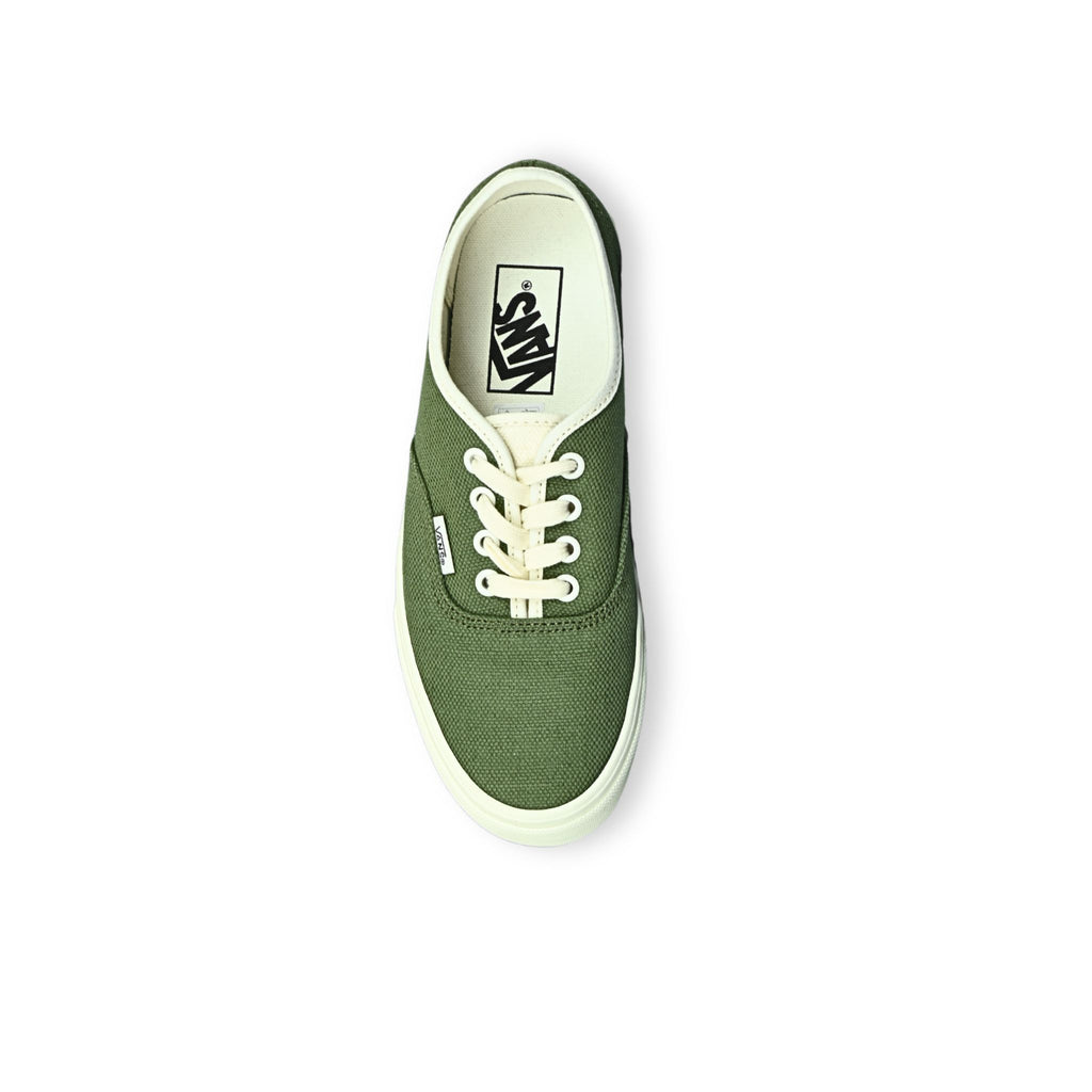 Zapatillas Vans Authentic verde oliva unisex - vista cenital superior con plantilla Vans
