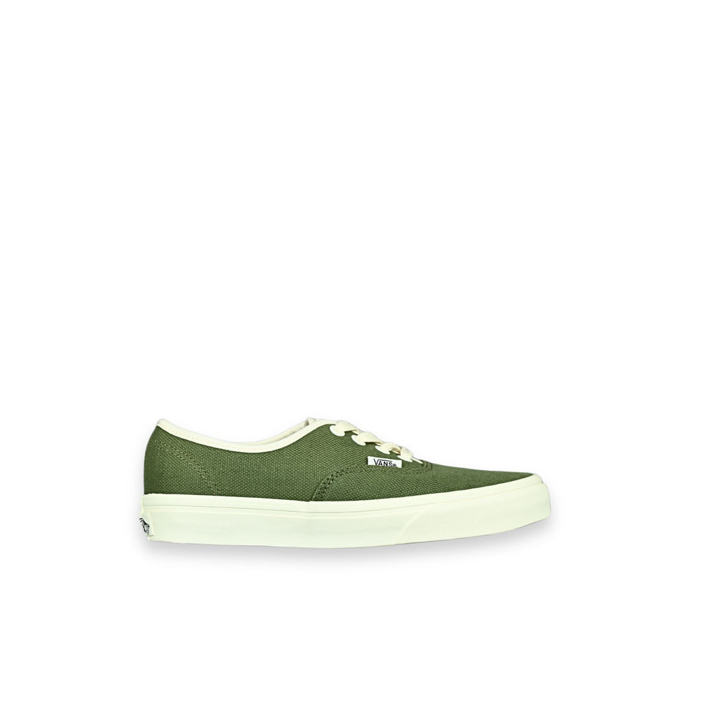 Zapatillas Vans Authentic verde oliva unisex - vista lateral perfil exterior

