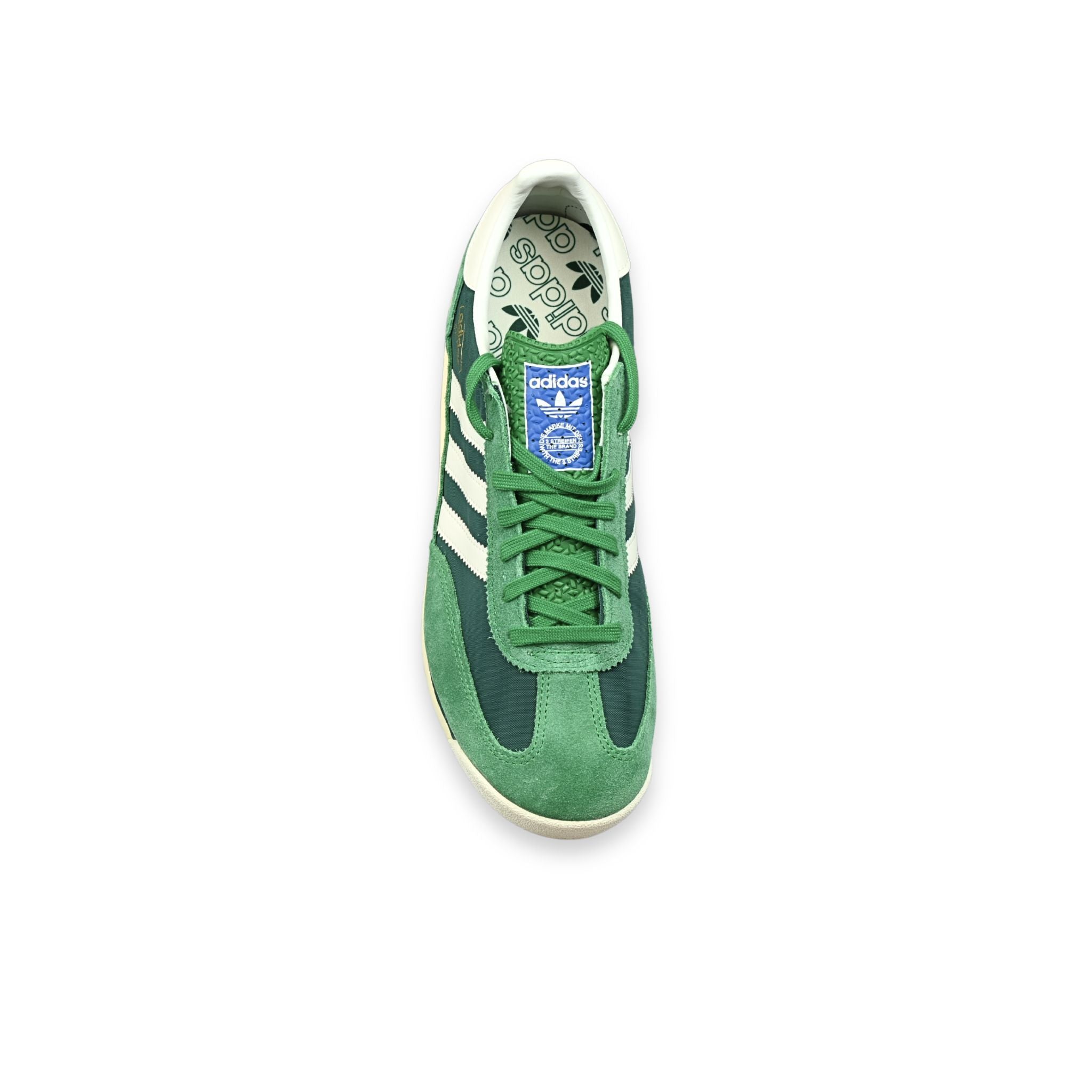 Zapatillas adidas Originals SL 72 RS verde unisex - vista superior cenital

